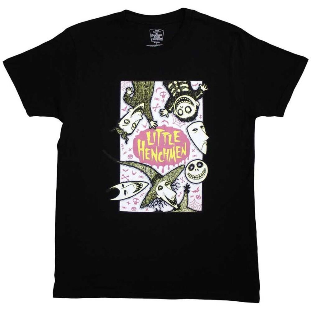 The Nightmare Before Christmas Unisex Adult Little Henchmen T-Shirt / Black